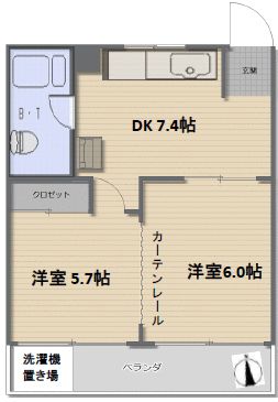 ハイツヤマゲンの間取り