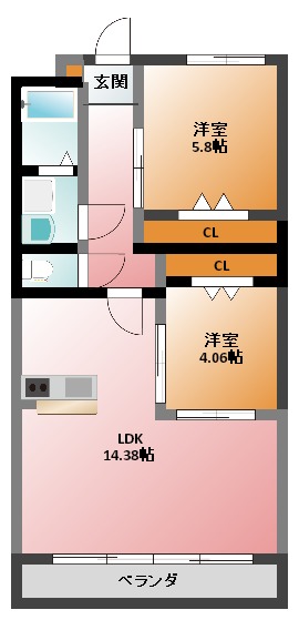 S-FORT四日市arcamの間取り