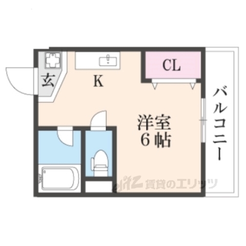 舞鶴市字伊佐津のマンションの間取り