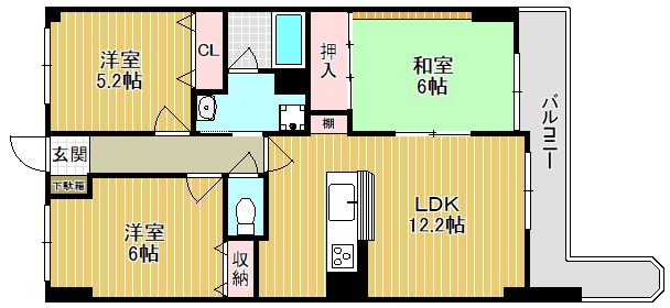 コスモ守山の間取り