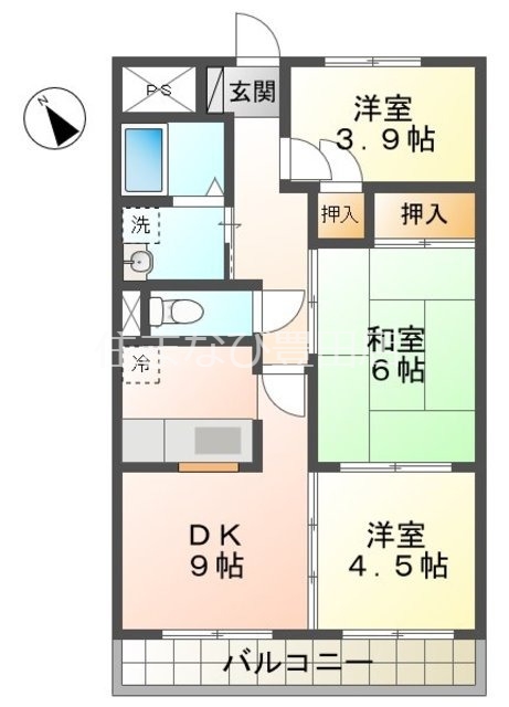 フレックス上豊田の間取り