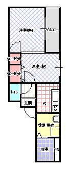 第三松田ハイムの間取り