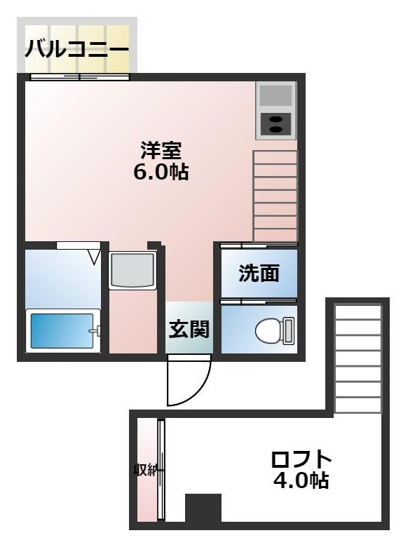 ロフトビルの間取り