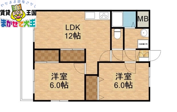 西彼杵郡長与町高田郷のマンションの間取り