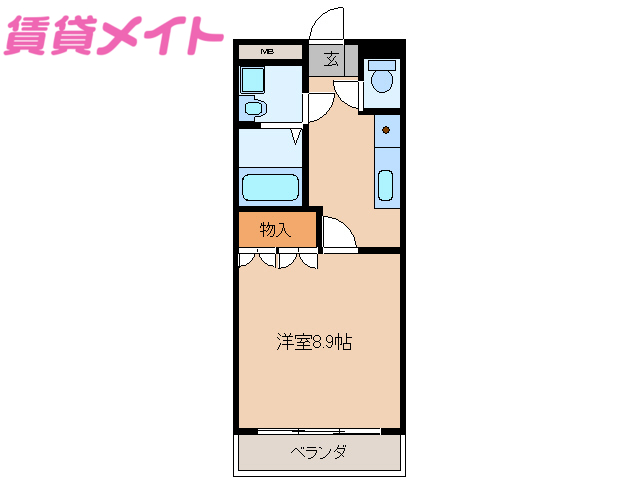 多気郡明和町大字佐田のアパートの間取り