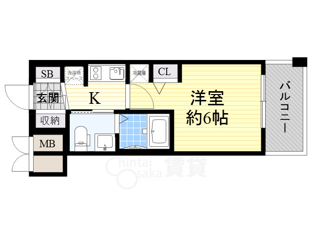 【エステムコート新大阪11リンクスの間取り】