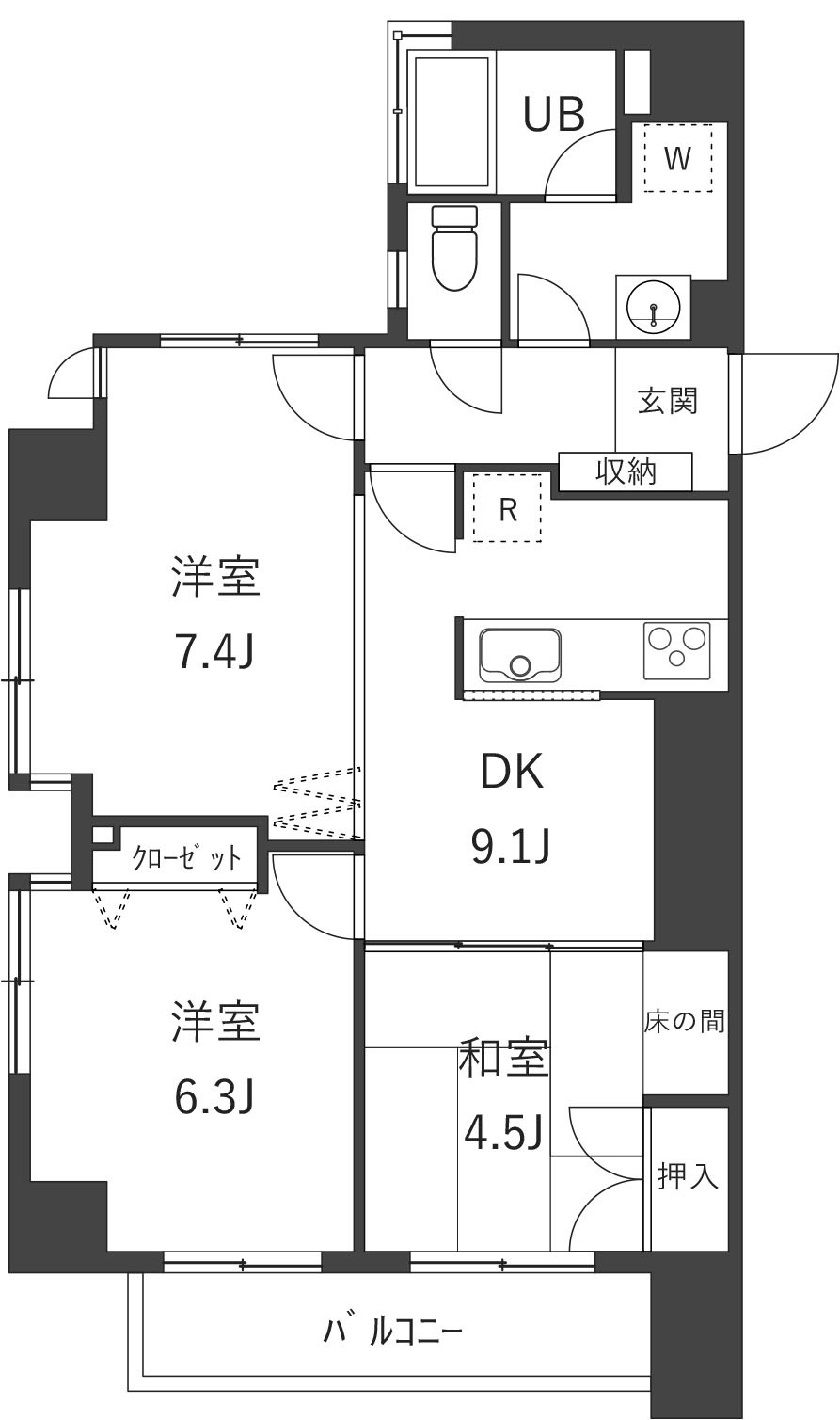 カブラキィノ8の間取り