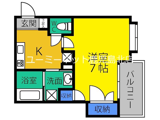 フロスト鷹師の間取り