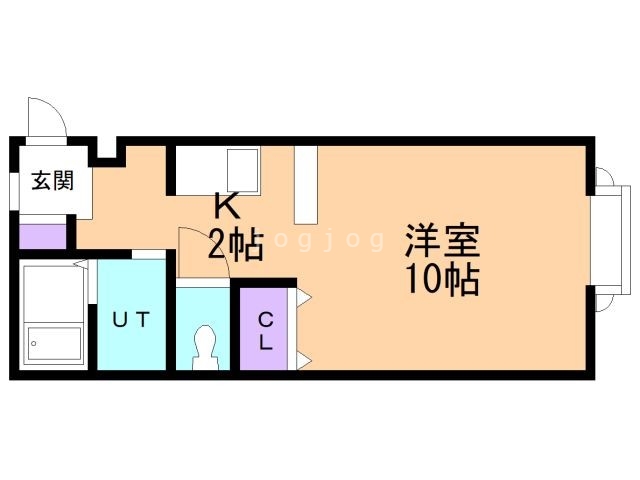 札幌市西区八軒一条西のマンションの間取り