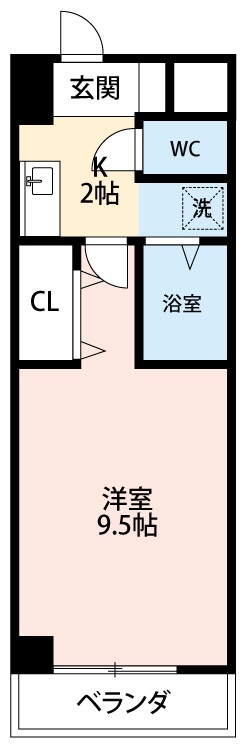 岡崎市中島町のマンションの間取り