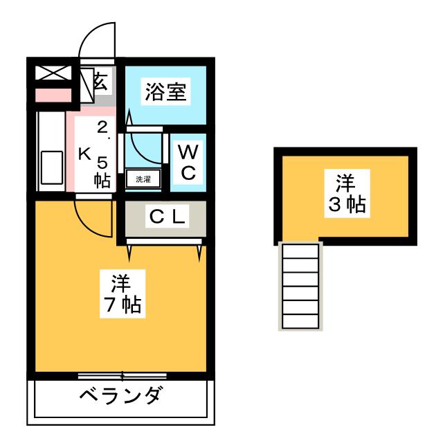 シャルマン牧野の間取り