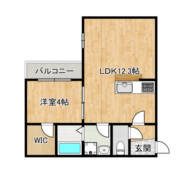 アドバンス空港東の間取り