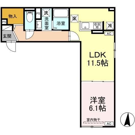 練馬区谷原のアパートの間取り