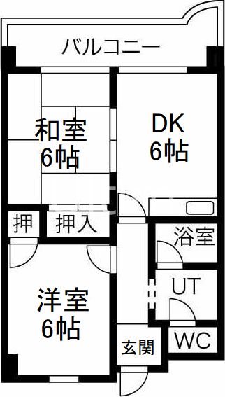 シェーネス嵯峨野の間取り