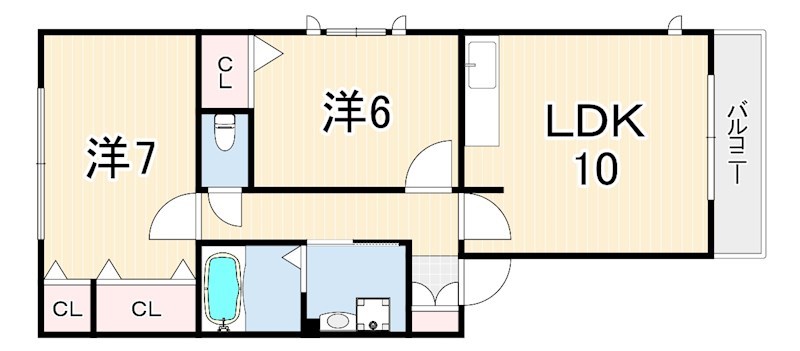 ミレニアム須磨の間取り