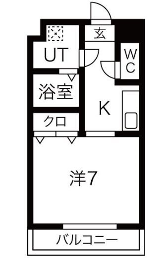 大阪市東成区大今里西のマンションの間取り