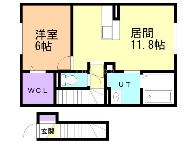 Ｄ－ｒｏｏｍＩＳHＩＥIの間取り