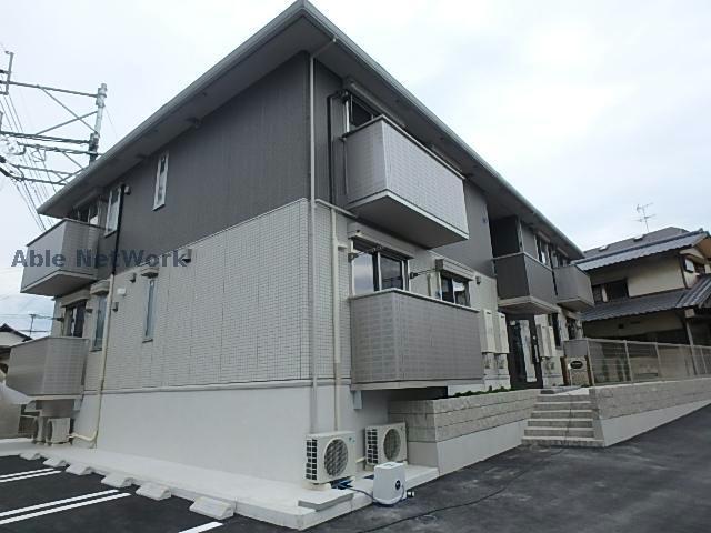 【熊本市北区清水本町のアパートの建物外観】