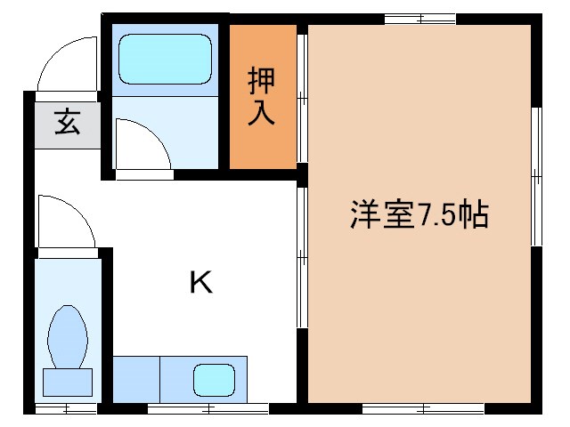 コーポ平林の間取り