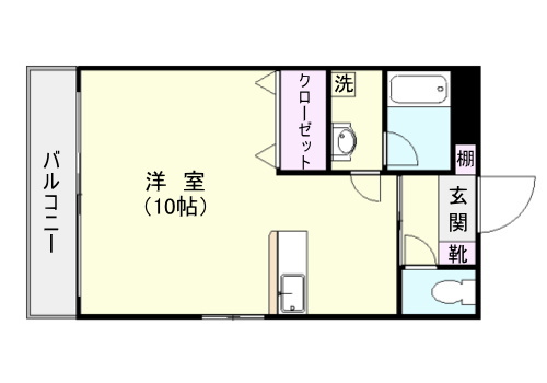 鹿児島市桜ヶ丘のマンションの間取り