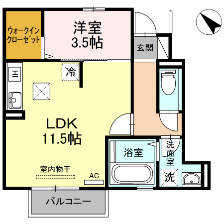 クラルテの間取り