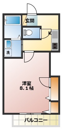 小町メゾンの間取り