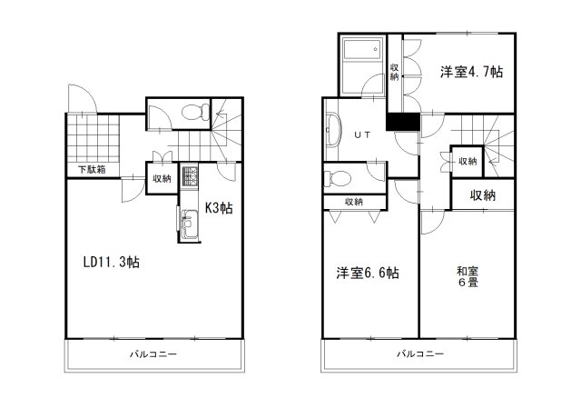 芦野マンションの間取り