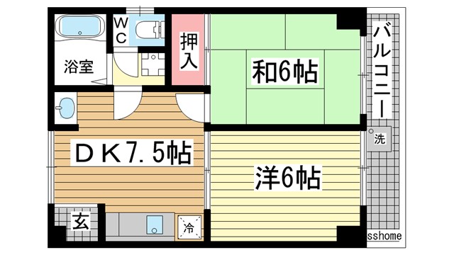 パークホーム王子の間取り写真