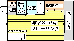 大栄マンションの間取り