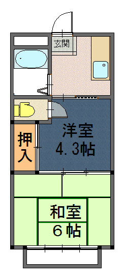 コーポ金池_間取り_0