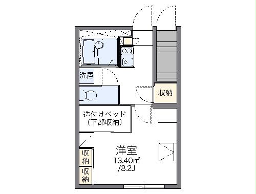 レオパレスニューロードの間取り