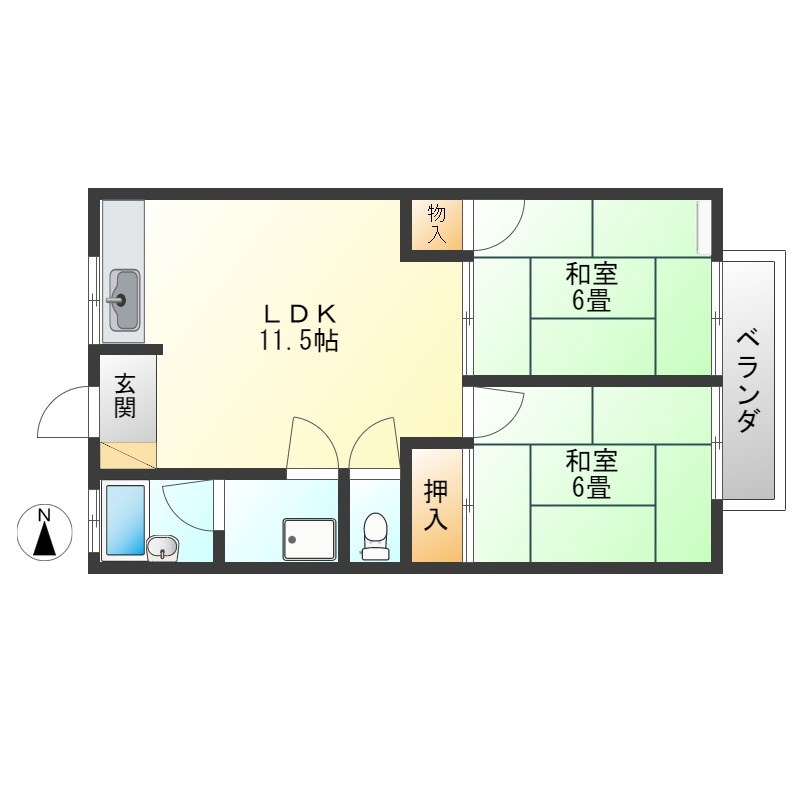 フォンテーヌセブンの間取り