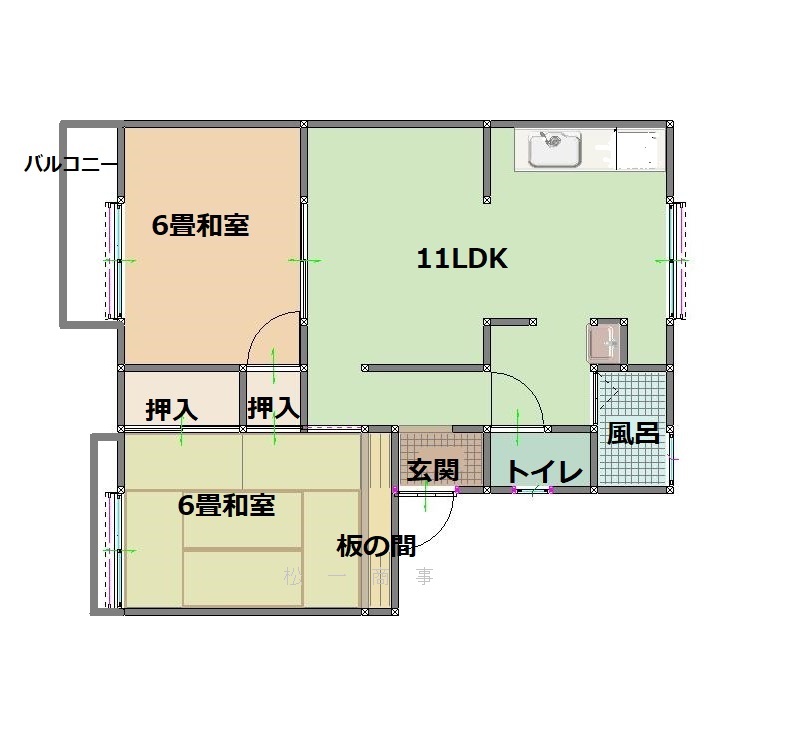 光タウニーの間取り