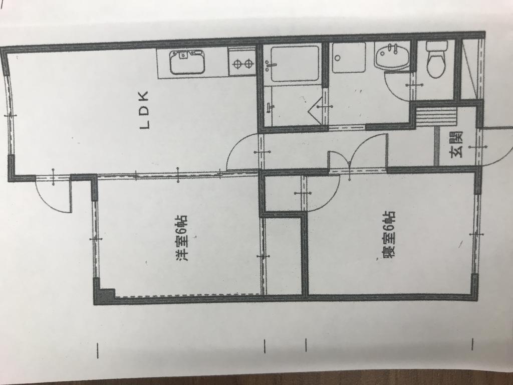 マンション二口の間取り