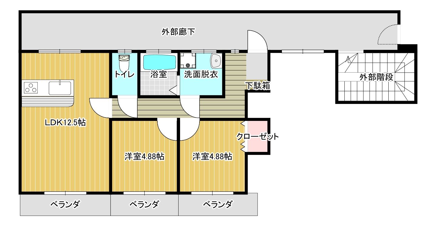 ベアコーポの間取り