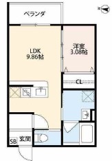 LA GLYCINE東大阪の間取り