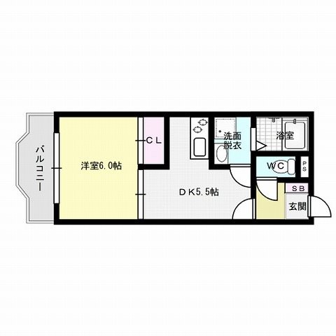 福岡市城南区長尾のマンションの間取り