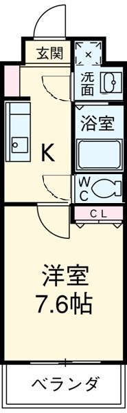 岡崎市材木町のマンションの間取り