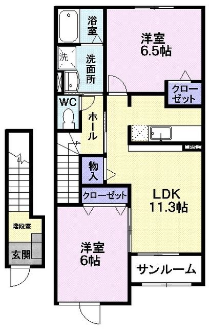 オークガーデンＡの間取り