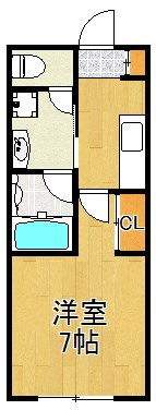 横浜市鶴見区岸谷のマンションの間取り