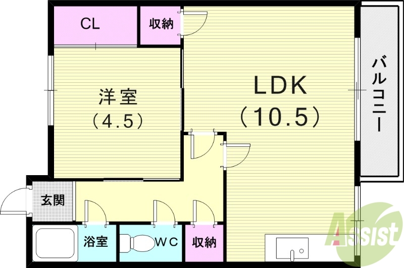 空田マンションの間取り