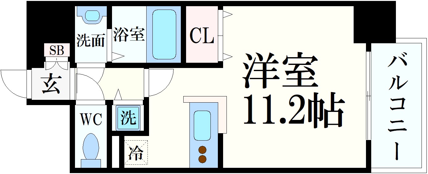 カシータ神戸元町JPの間取り