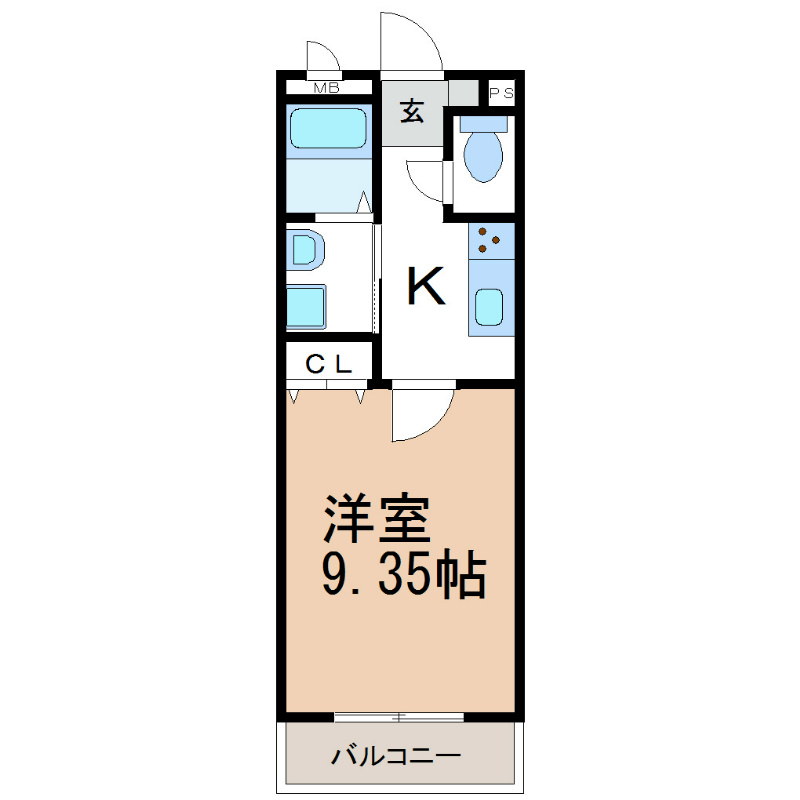 アンプルール　リーブル　錦の間取り