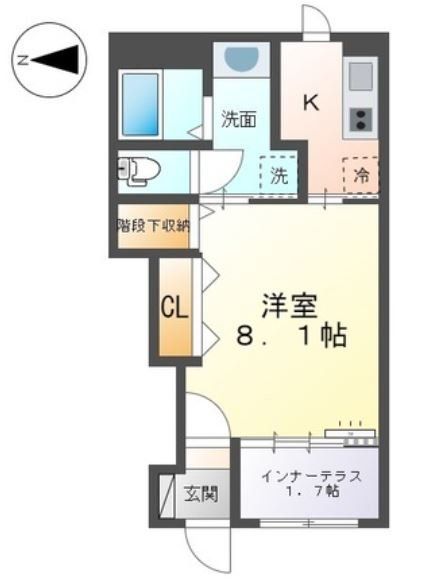 高座郡寒川町倉見のアパートの間取り