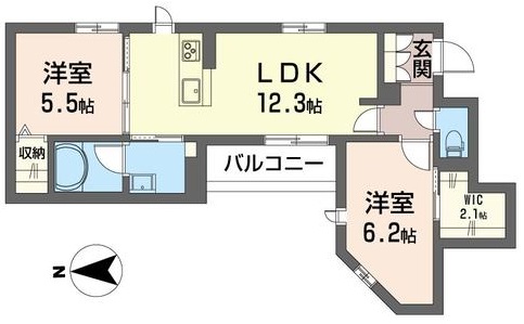 クアドリフォリオ北浦和の間取り