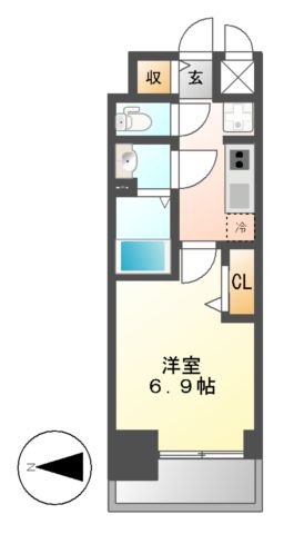 プレサンスＮＡＧＯＹＡファストの間取り