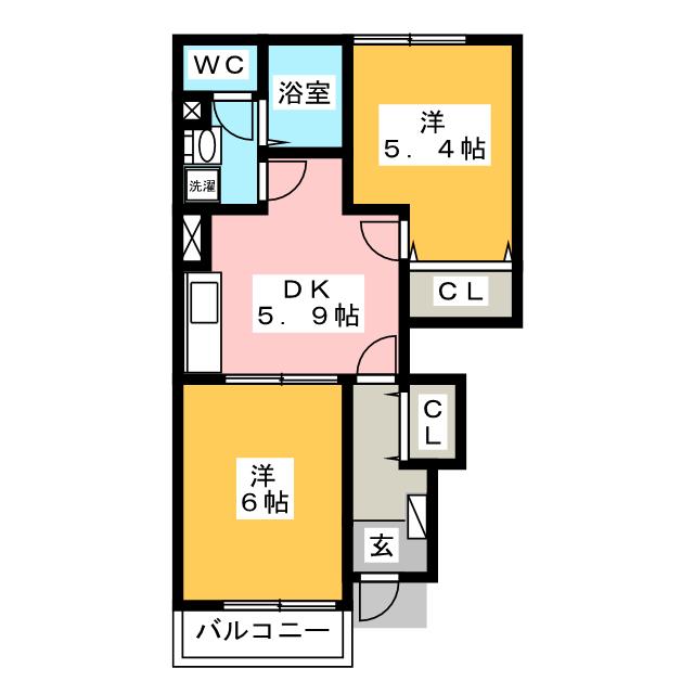 ビッグストーンアニューＡの間取り