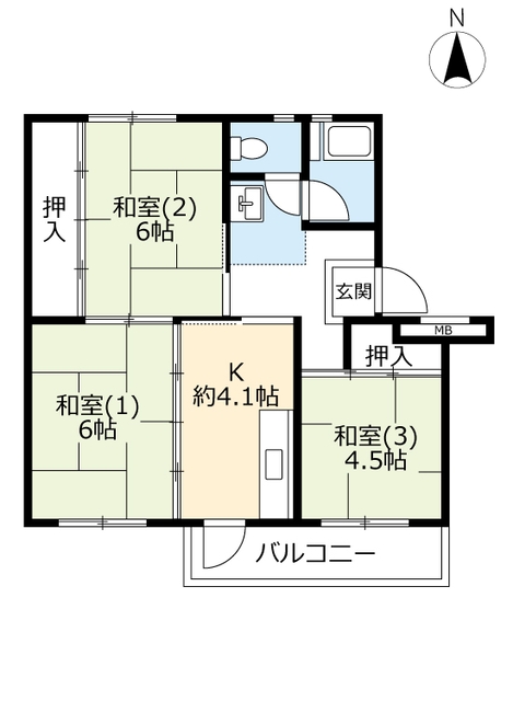 ＵＲさつきが丘の間取り