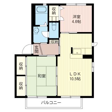 シャトーボヌールAの間取り