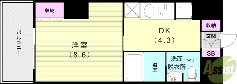 アーデン塚口の間取り